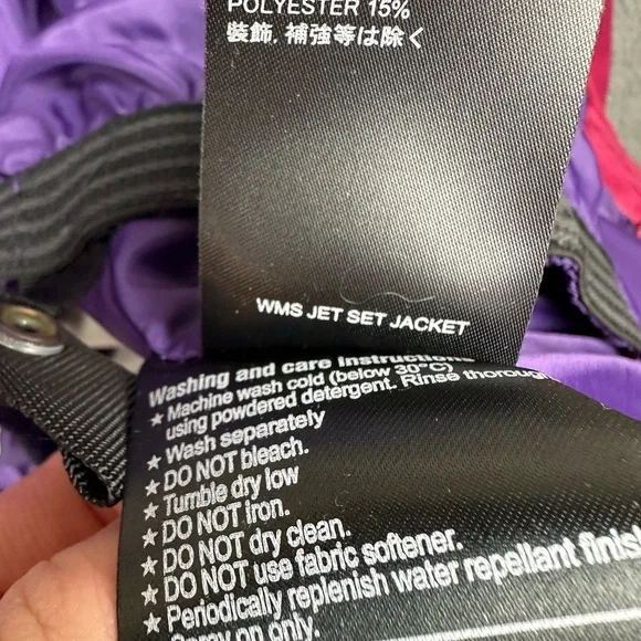 Burton Dryride Jet Set Snowboard Jacket Womens Medium Pink Insulated Hooded Ski - Picture 6 of 8